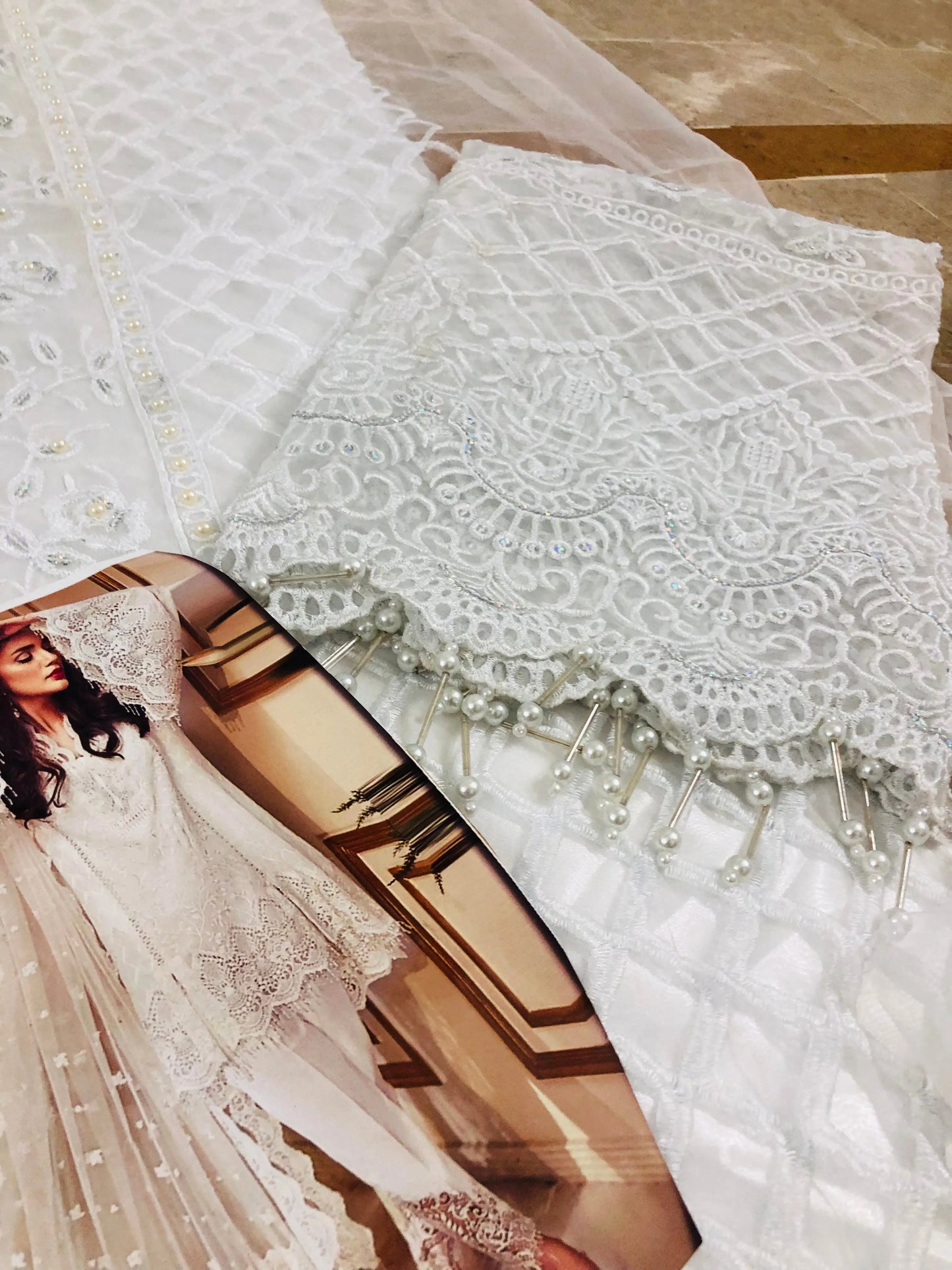 Anaya White Exclusive (SEMI PURE CHIFFON ) 2024 - Wearza