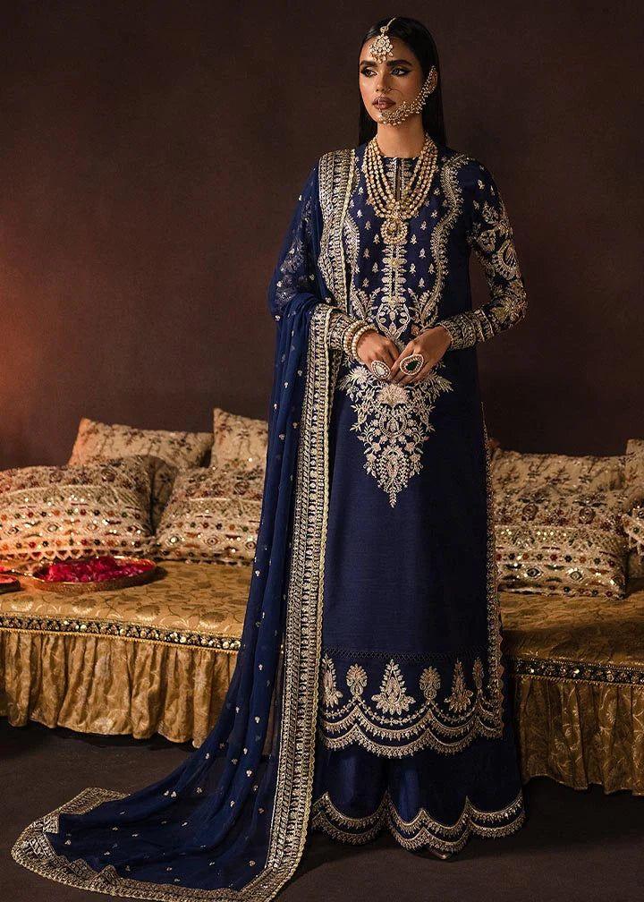 MAYA BY AFROZEH EMBROIDERED VELVET SUIT 2023 - Wearza