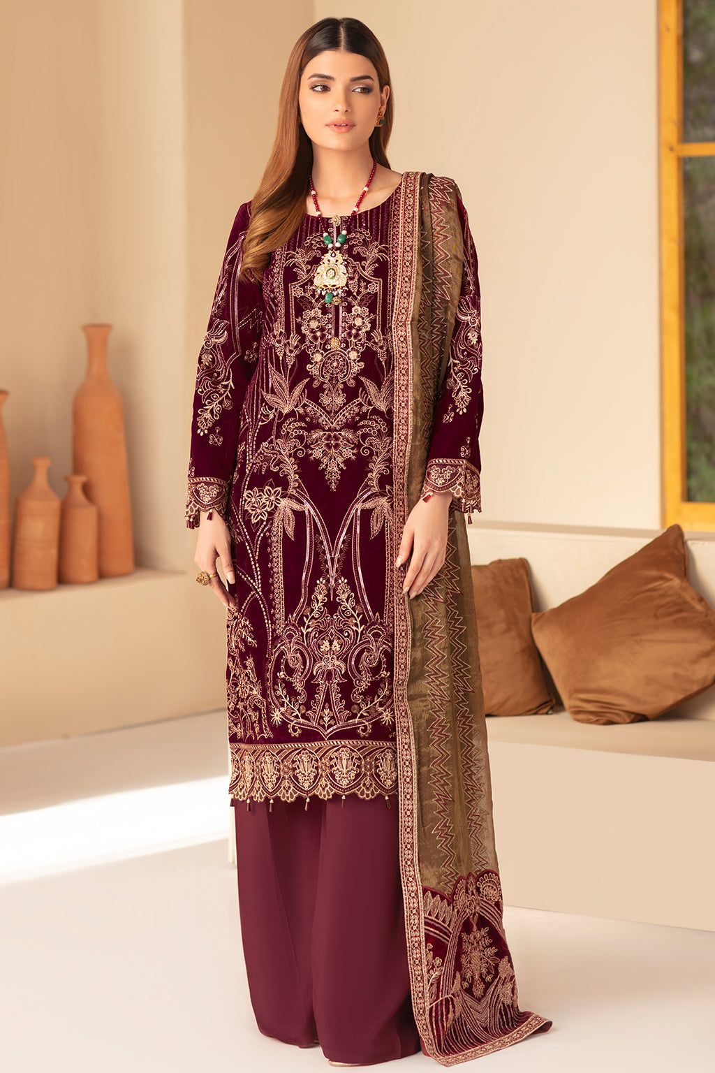 WEARZA® RAMSHA VELVET WITH MYSOORI SUIT 2024 - Wearza