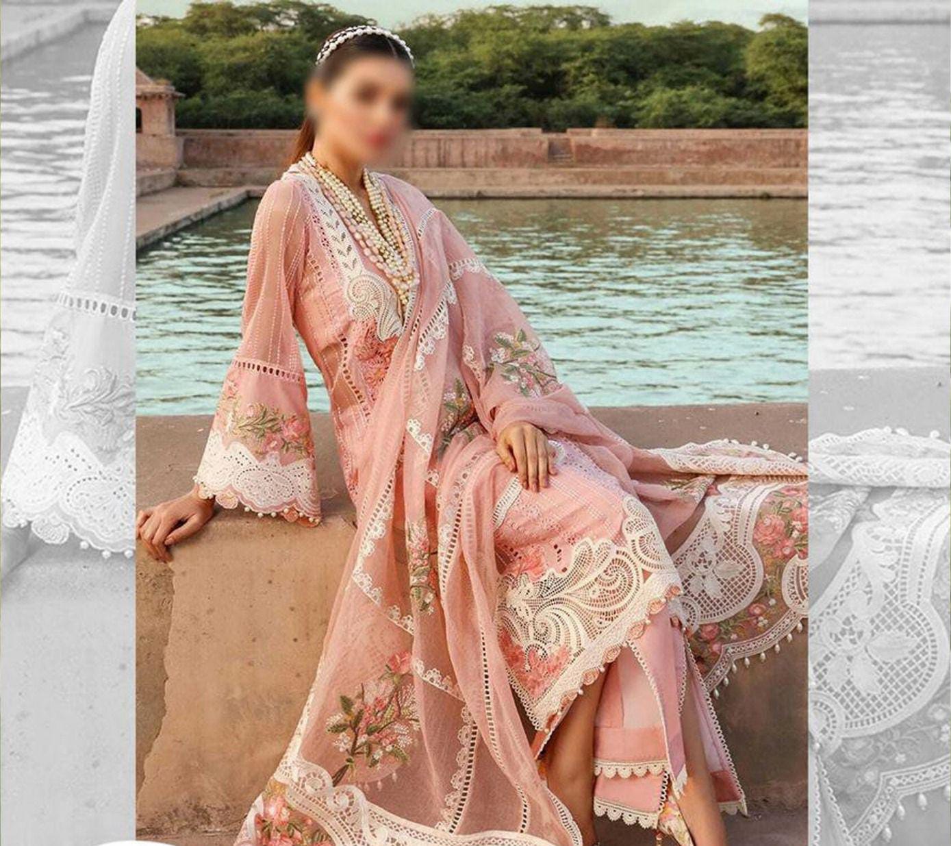 WEARZA CHIKENKARI PURE LAWN MOST HIT ARTICLE WITH CHIFFON DUPPATA - Wearza