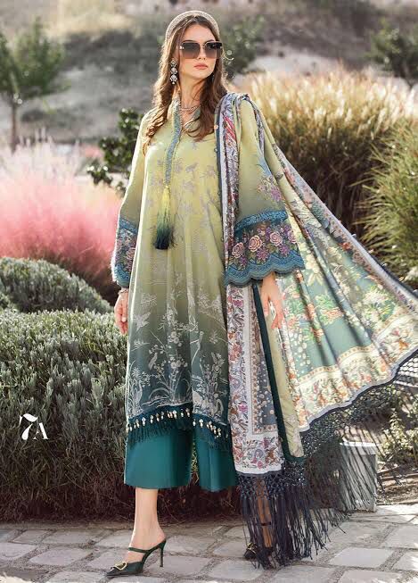 WEARZA M PRINT PREMIUM LAWN WITH CHIFFON DUPPATA 2024 - Wearza