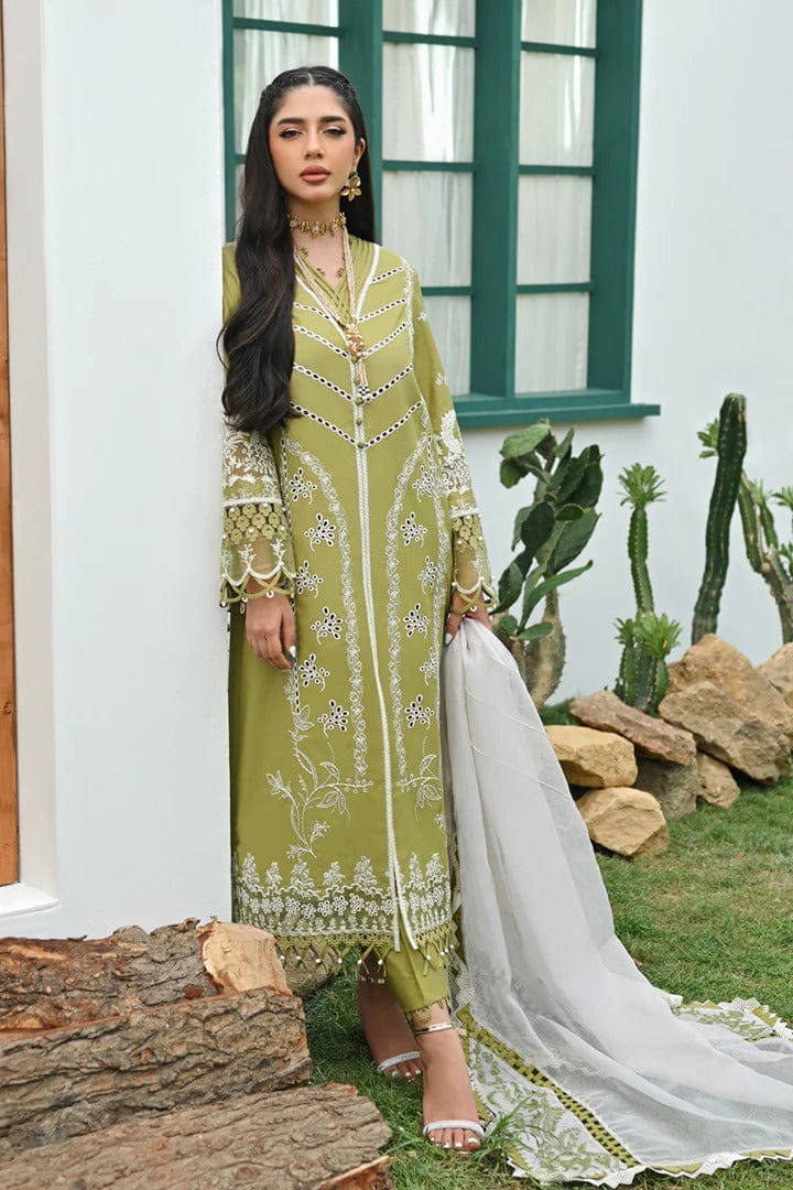 QALAMKAR NEWLY LAUNCHED CHIKANKARI PREMIUM PURE LAWN 2024 - Wearza