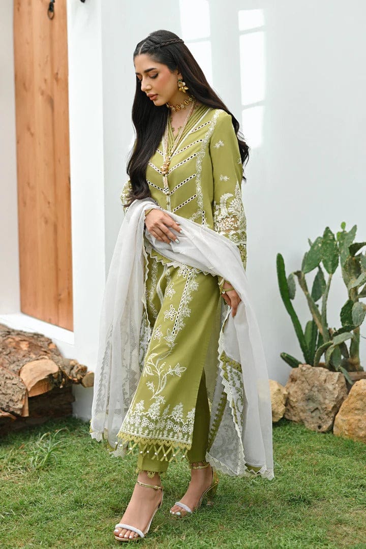 QALAMKAR NEWLY LAUNCHED CHIKANKARI PREMIUM PURE LAWN 2024 - Wearza