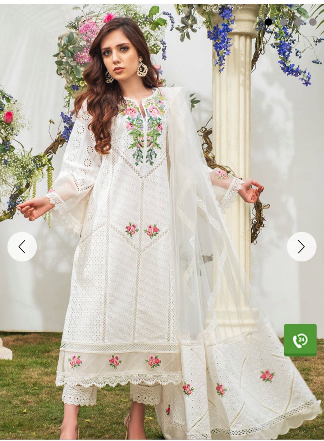 Farida Hassaan Chicken Kari Luxury Lawn Collection 2024 - Wearza