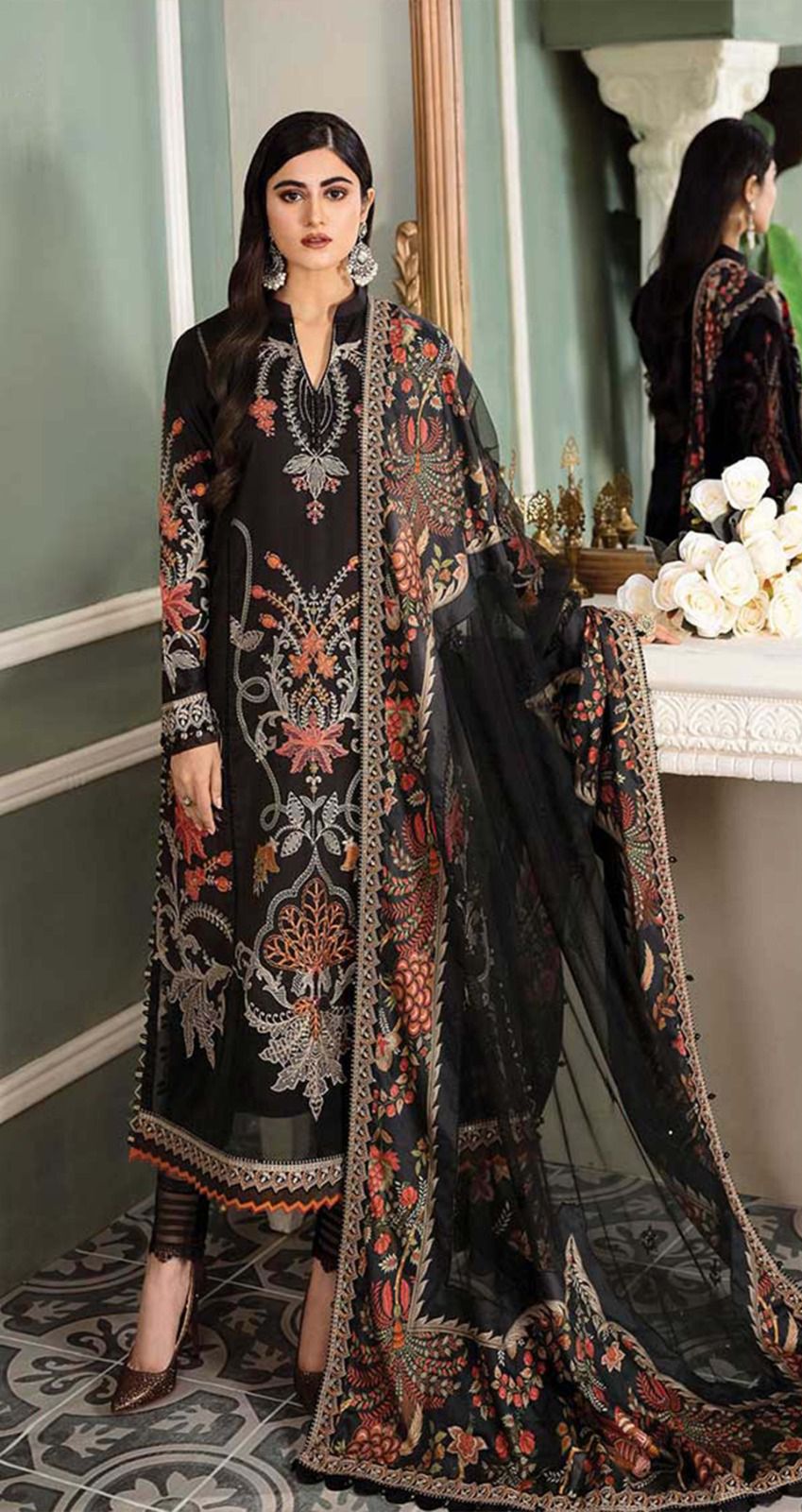 MARIA B SATEEN PREMIUM PURE LAWN MOST DEMANDED COLLECTION 2024 - Wearza