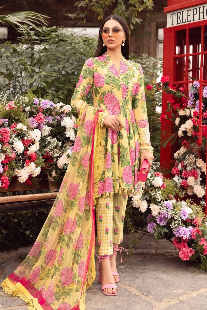 Maria B MPRINT PREMIUM PURE LAWN COLLECTION WITH CHIFFON DUPPATA 2024 - Wearza