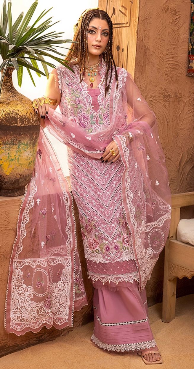 WEARZA X ADAN LIBAS WEAR BY KHADIJA SHEIKH LAWN EID DRESS 2024 - Wearza