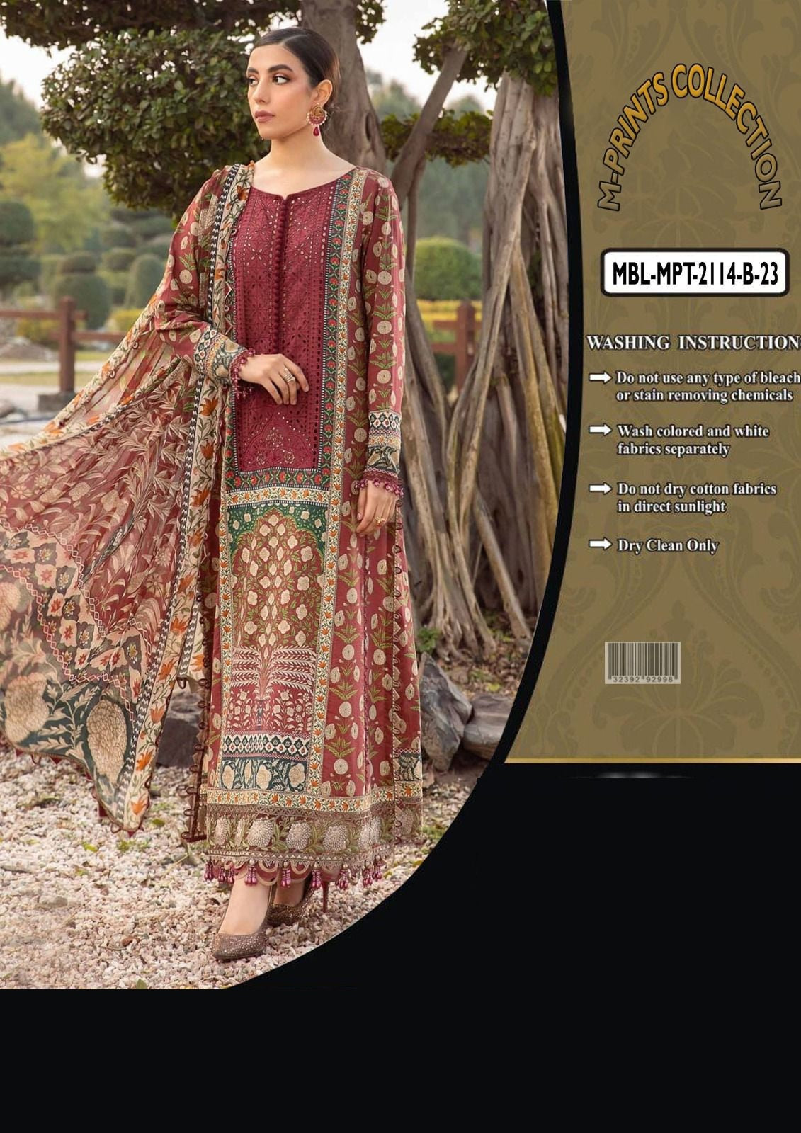 Maria B MPRINT PREMIUM PURE LAWN COLLECTION 2024 - Wearza