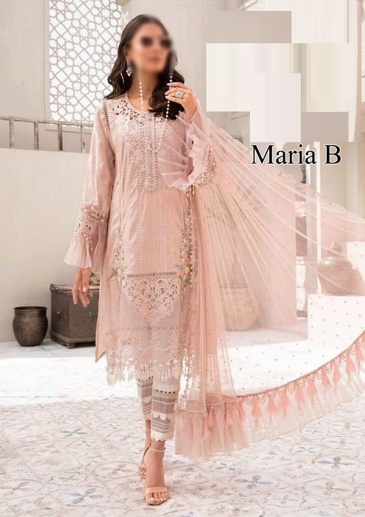 MARIA B LUXURY PRINTED PREMIUM PURE LAWN WITH CHIFFON DUPPATA 2024 - Wearza