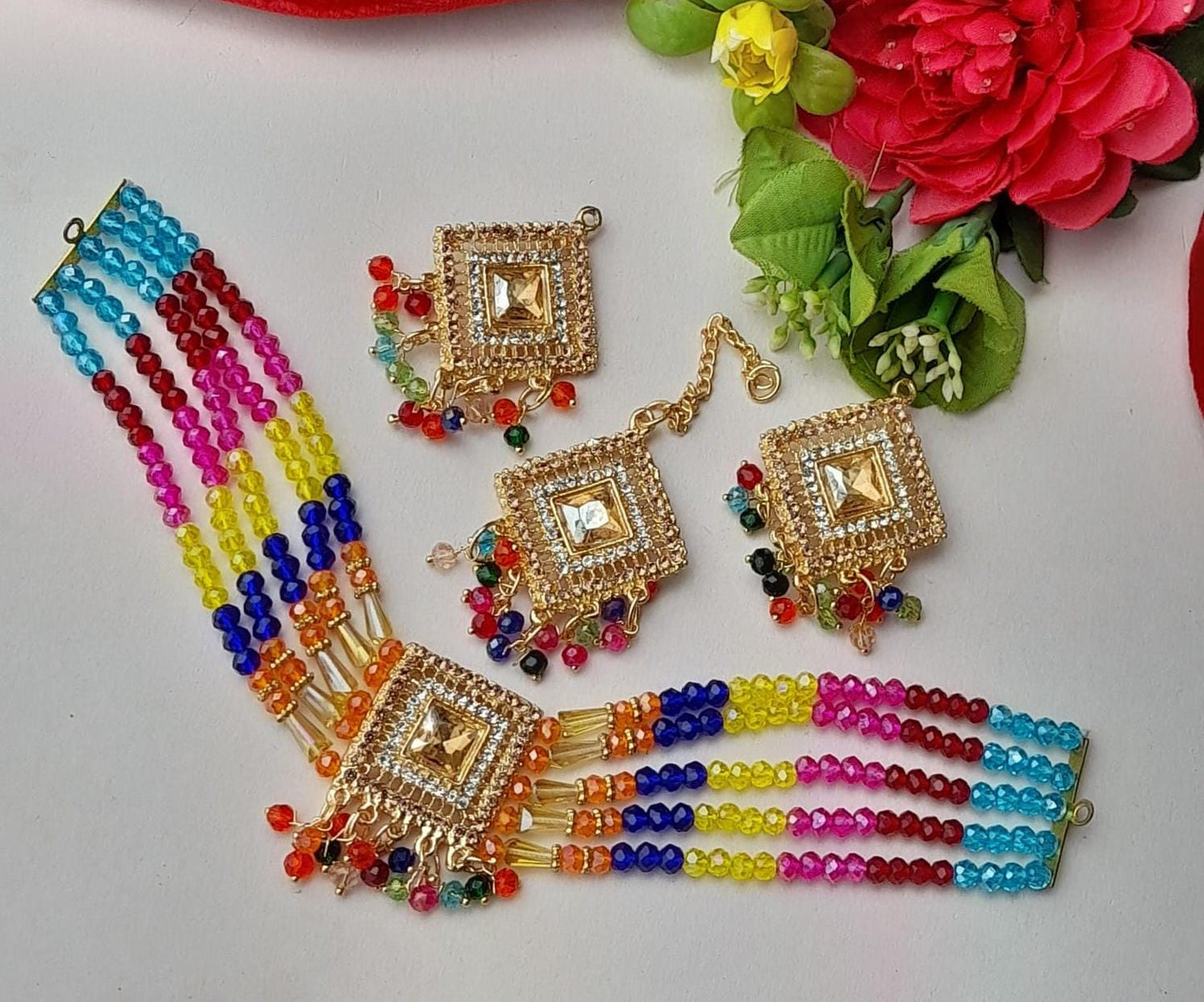 Ethnic Fancy Choker Set Wearza