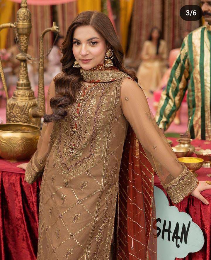 Asim Jofa Most Beautiful Article Crinkle Chiffon Embroidered 2024 WEARZA