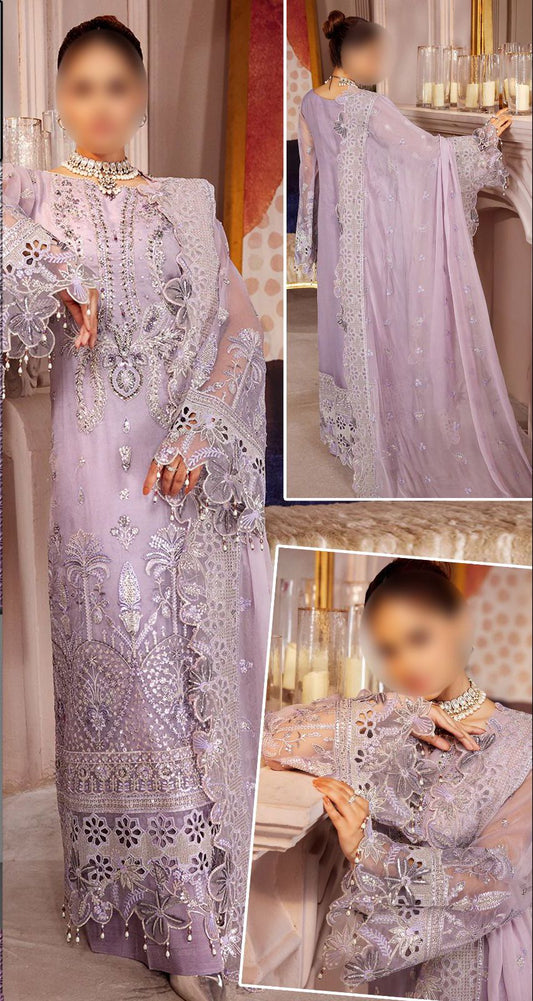 Emaan Adeel  Wz-1110 Pure Organza Dress  2024 WEARZA