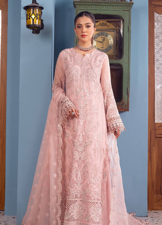 Wearza Wz-2297 Semi Pure Chiffon Emb Dress Party Wear 2024 WEARZA