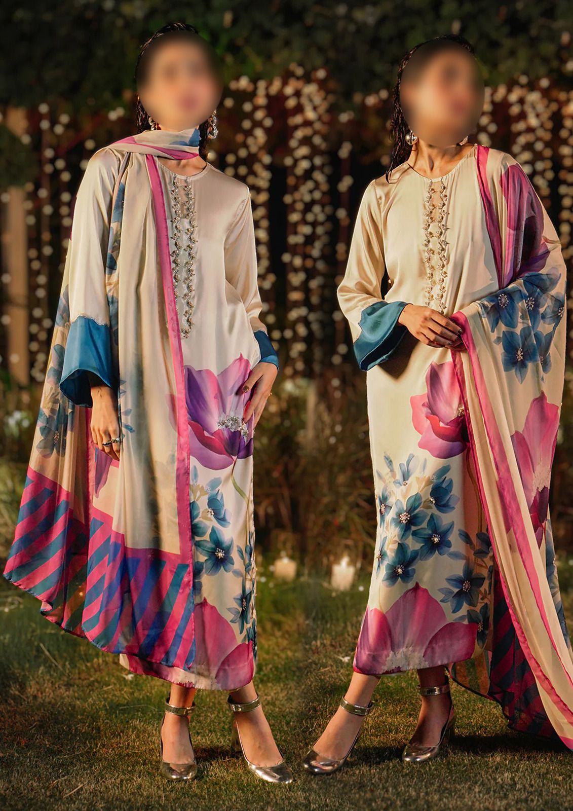 Lulusar Wz-02 3Pc Pure Silk Dress 2024 WEARZA