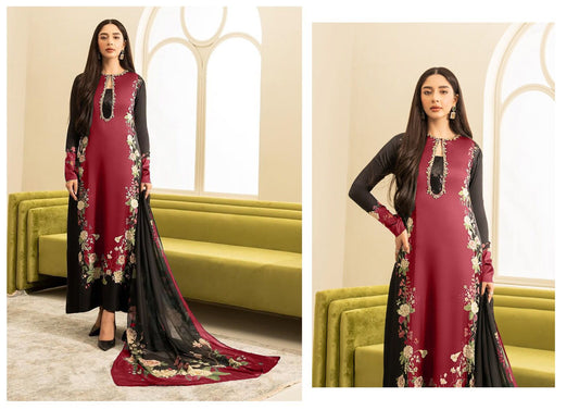 Lulusar Wz-207 Pure Digital Silk Emb Adda Work 2024