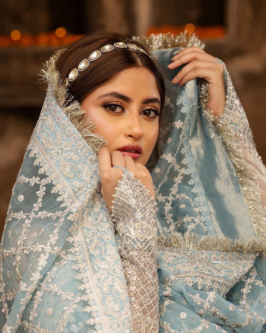 FAIZA SAQLAIN Beautiful Bridal Maxi Pure Soft Net  Wedding Editing 2024