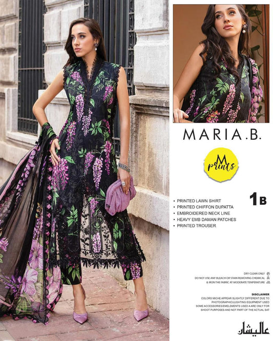 Maria B M PRINT Wz-11 Premium Pure Luxury Lawn Collection 2024