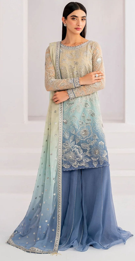 Jazmin Most Hit Dress Tie & Die 12 12 Sale  Premium Pure Chiffon Dress Party Wear Pakistani Dress 2024