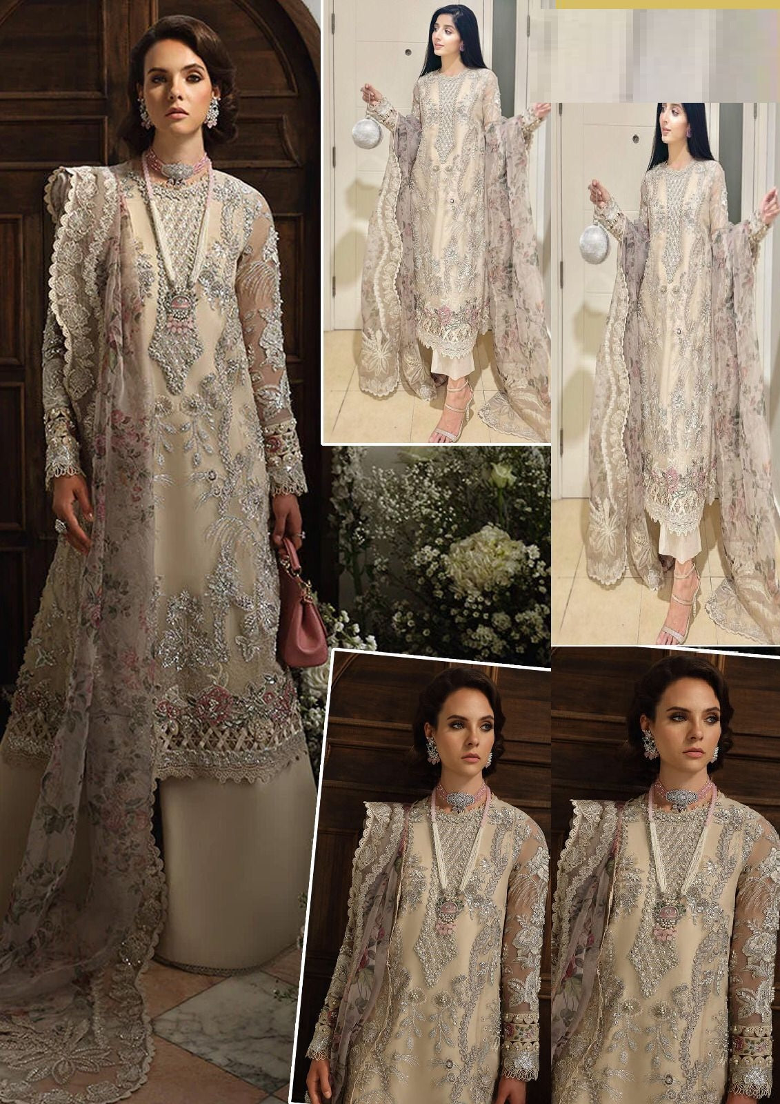 Wearza Shizane Dress Pure Organza Pakistani Dress With Pure Silk Duppata 2024