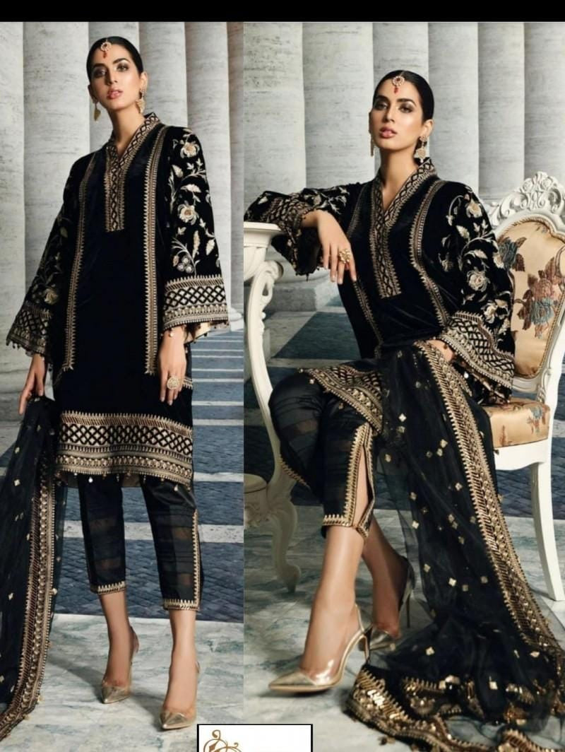 Pure Micron 9000 Velvet Pakistani Dress i