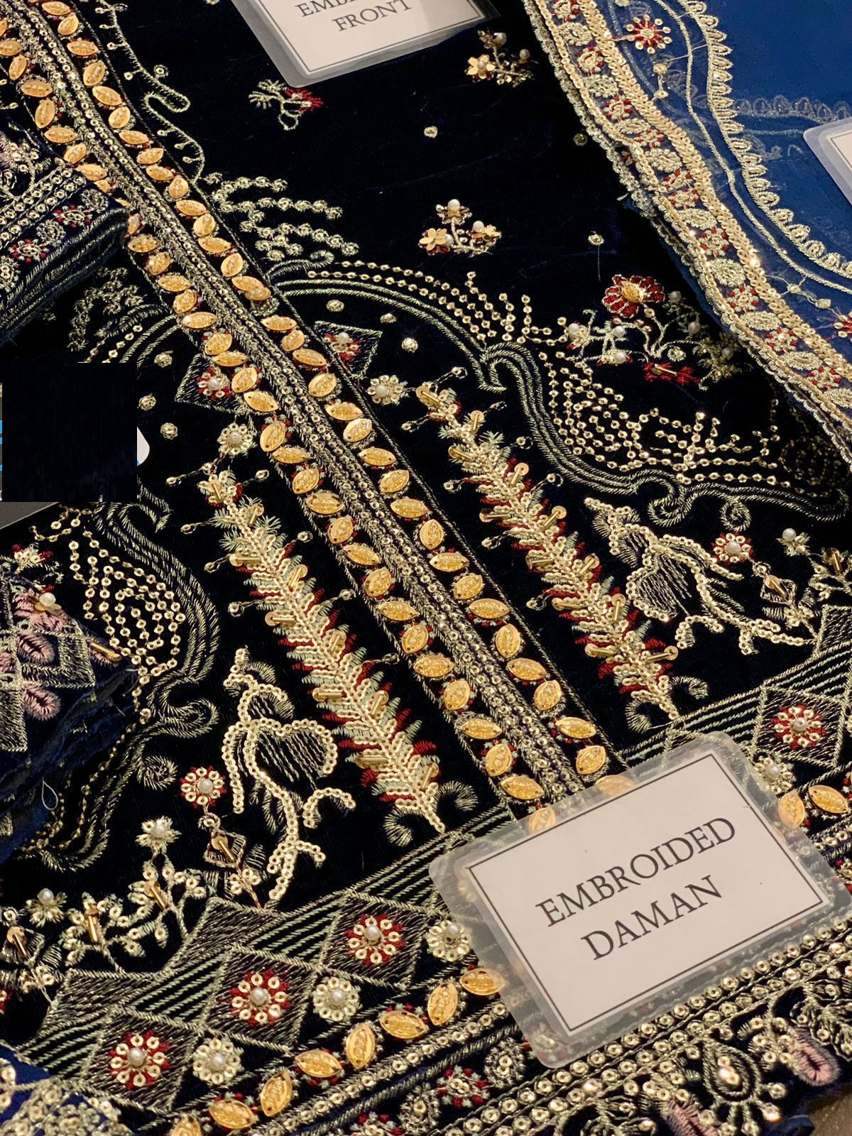 Qalamkar Wz-DALIA  Premium Velvel Winter Collection With Organza Duppata  2025