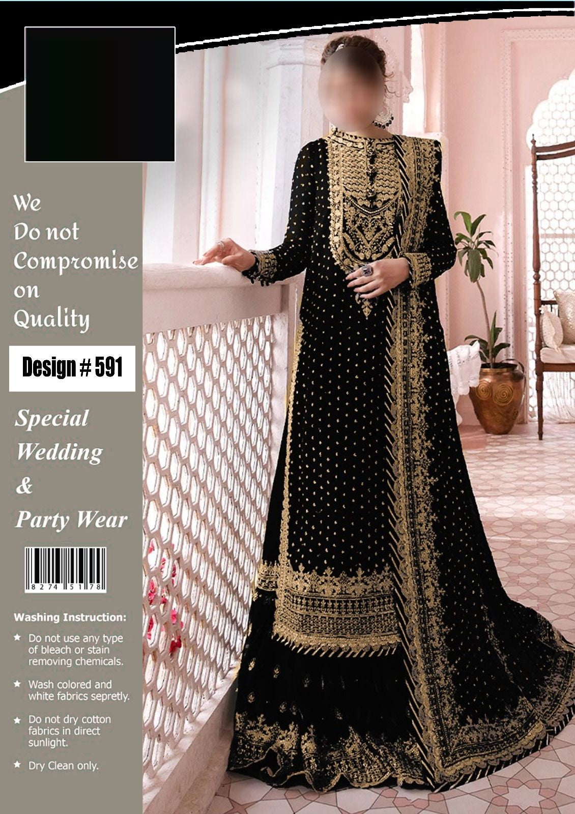 Asim Jofa Wz900 100% Cotton With Chiffon Emb Duppata 2024 - Wearza